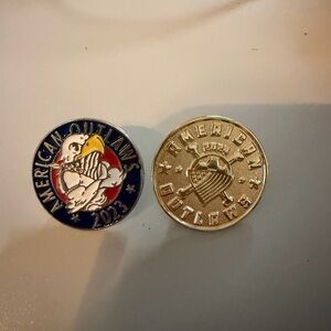 American outlaw pins - set of 2 - 2023 & 2024